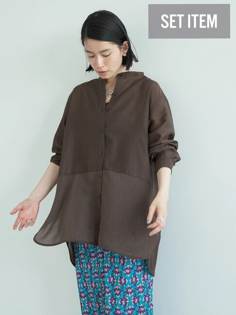 SET シアーシャツチュニック+タンクトップ