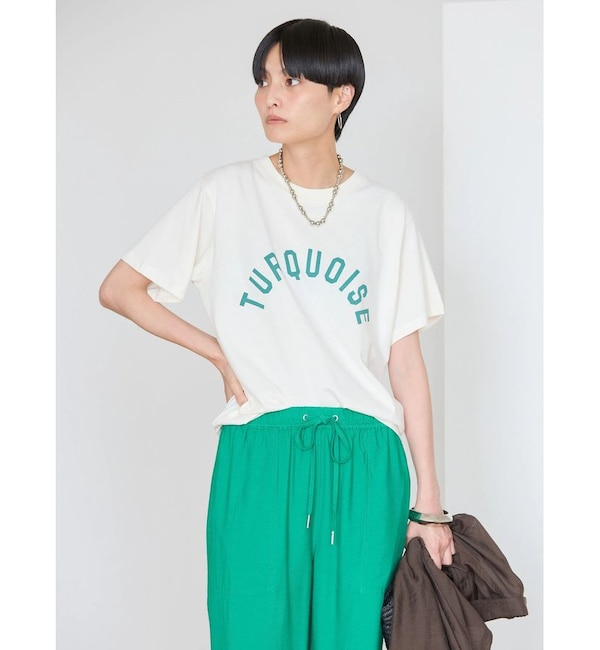 ファッションメンズお薦め|【アメリカン　ホリック/AMERICAN HOLIC】 TURQUOISEロゴカットプルオーバー