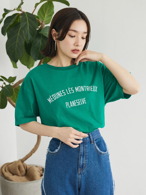 6250円 Tシャツ(半袖/袖なし)キレイ目カレッジボックスTシャツ