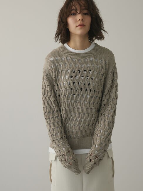 CLANE CROCHET FRILL KNIT TOPS 新モデル レディース | bca.edu.gr