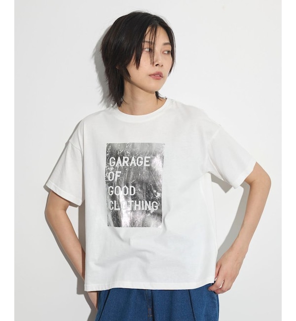 モテ系メンズファッション|【ガレージ　オブ　グッド　クロージング/GARAGE OF GOOD CLOTHING】 GOGC半袖箔抜きTシャツ