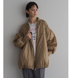 シャーリング中綿コート/24AW