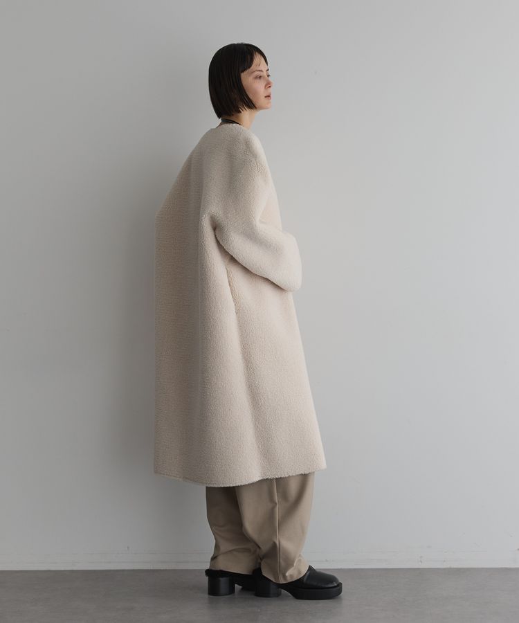 【TORRAZZO DONNA】エナメル×ボア　リバーシブルコート