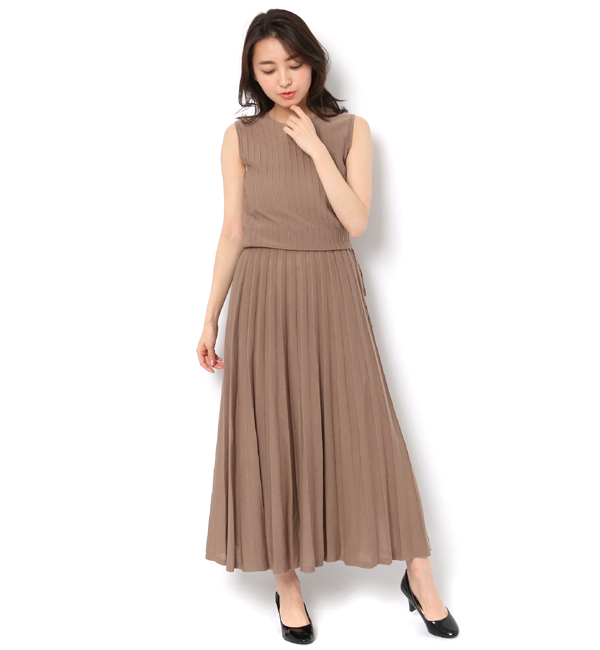 Loulou Willoughby プリーツストライプニットワンピース Allureville アルアバイル の通販 アイルミネ Loulou Willoughby プリーツストライプニットワンピース Allureville アルアバイル の通販 アイルミネ