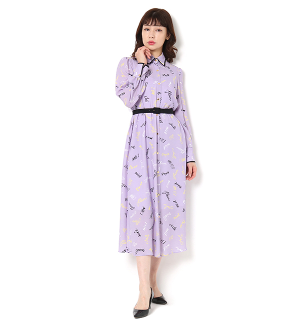 Loulou Willoughby カラーレタードシャツワンピース Allureville アルアバイル の通販 アイルミネ