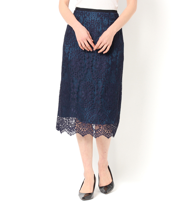 Loulou Willoughby ラッセルパネルレースタイトスカート Allureville アルアバイル の通販 アイルミネ Loulou Willoughby ラッセルパネルレースタイトスカート Allureville アルアバイル の通販 アイルミネ