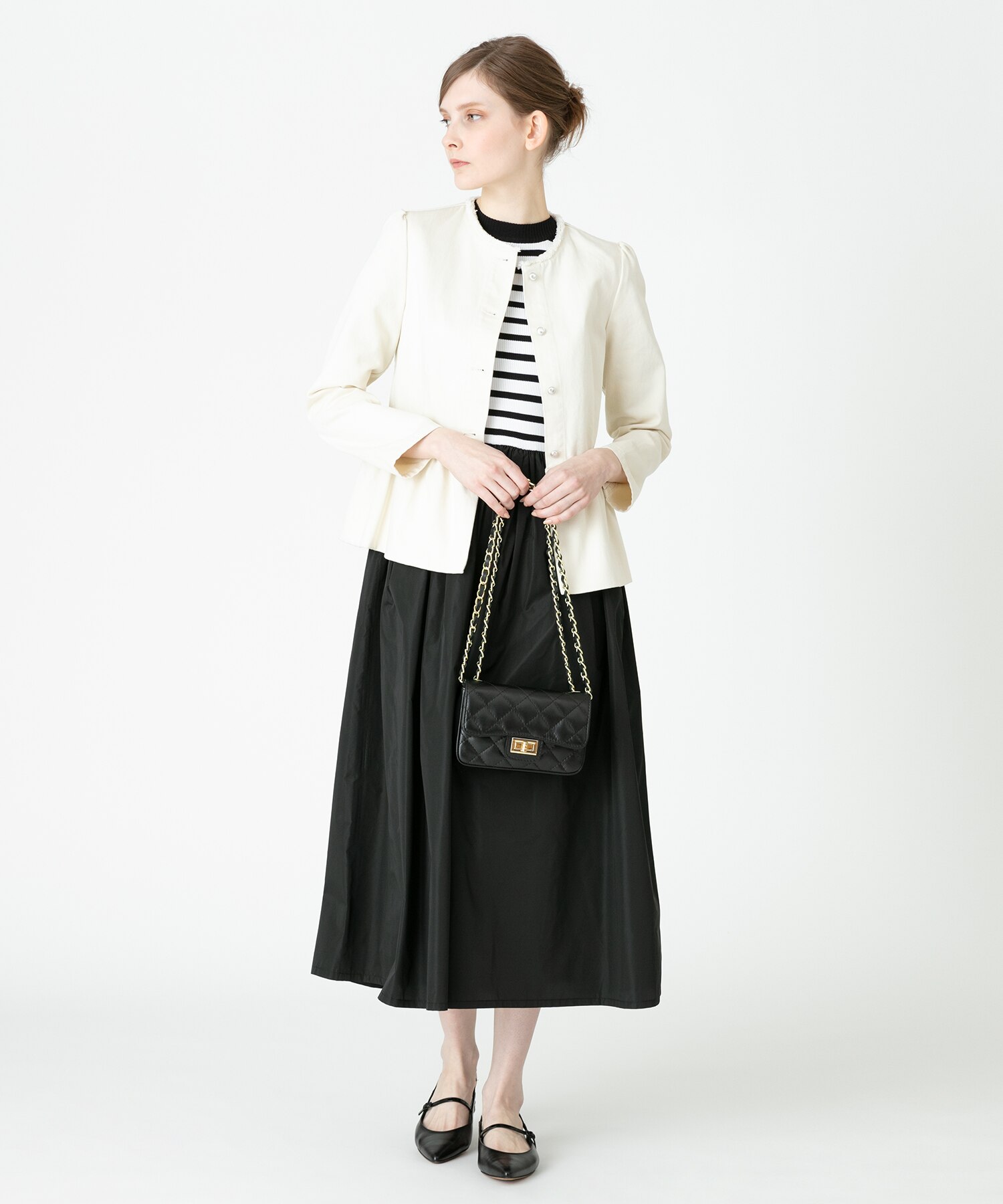 通販ポイント LOULOU WILLOUGHBY ペプラムデニムジャケット Gジャン