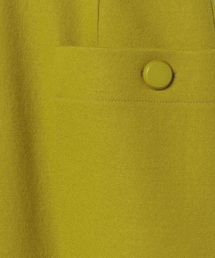 カラーメルトン釦付きタイトスカート|allureville(アルアバイル)の通販