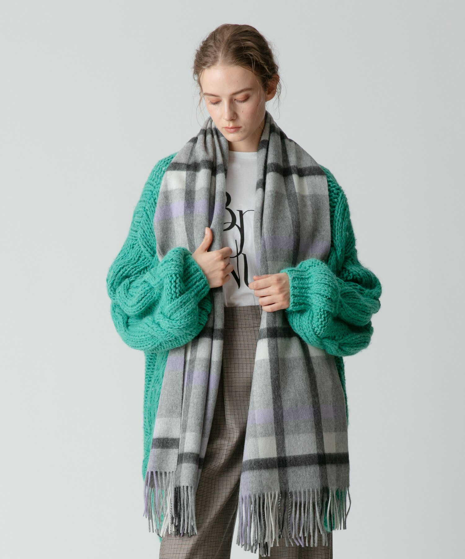 TWEEDMILL(ツィードミル)】 LAMBS WOOL STOLE|allureville