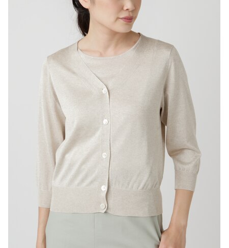 Dress Knit ドレスニット 7分袖ｖネックニットカーディガン スーツインナー対応 Newyorker ニューヨーカー の通販 アイルミネ