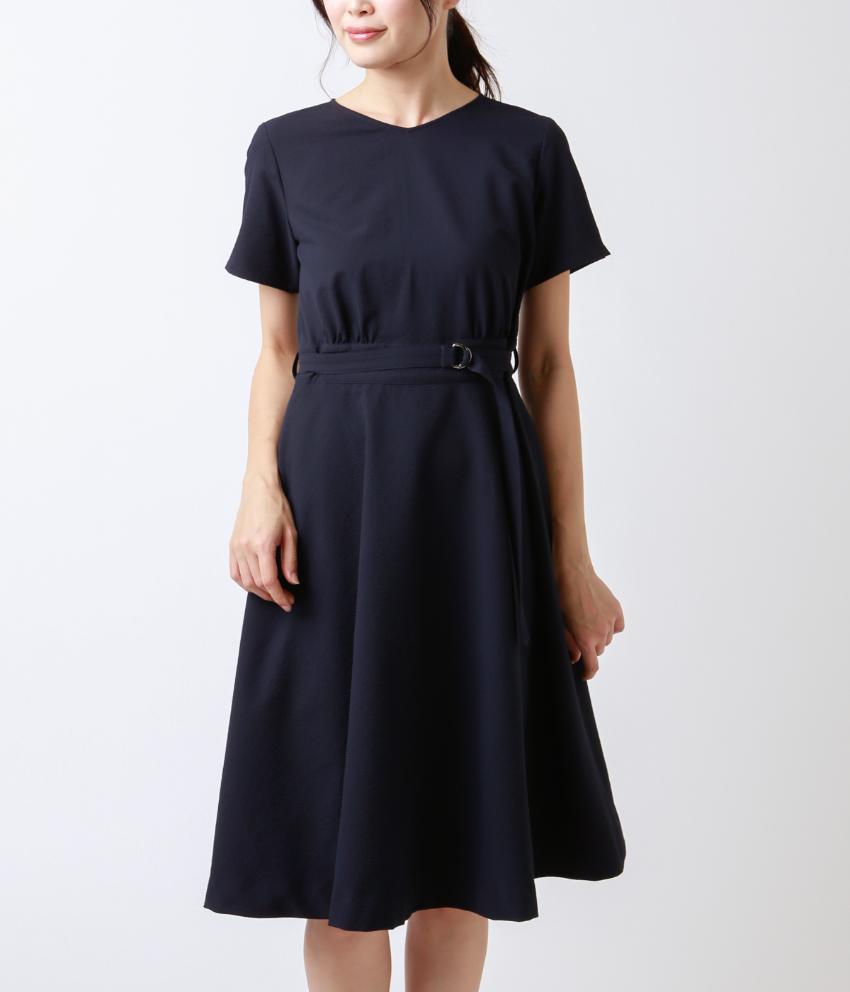 サッカーライトストレッチ ウエストマークワンピース ワンピース ニューヨーカー Newyorker の通販 アイルミネ