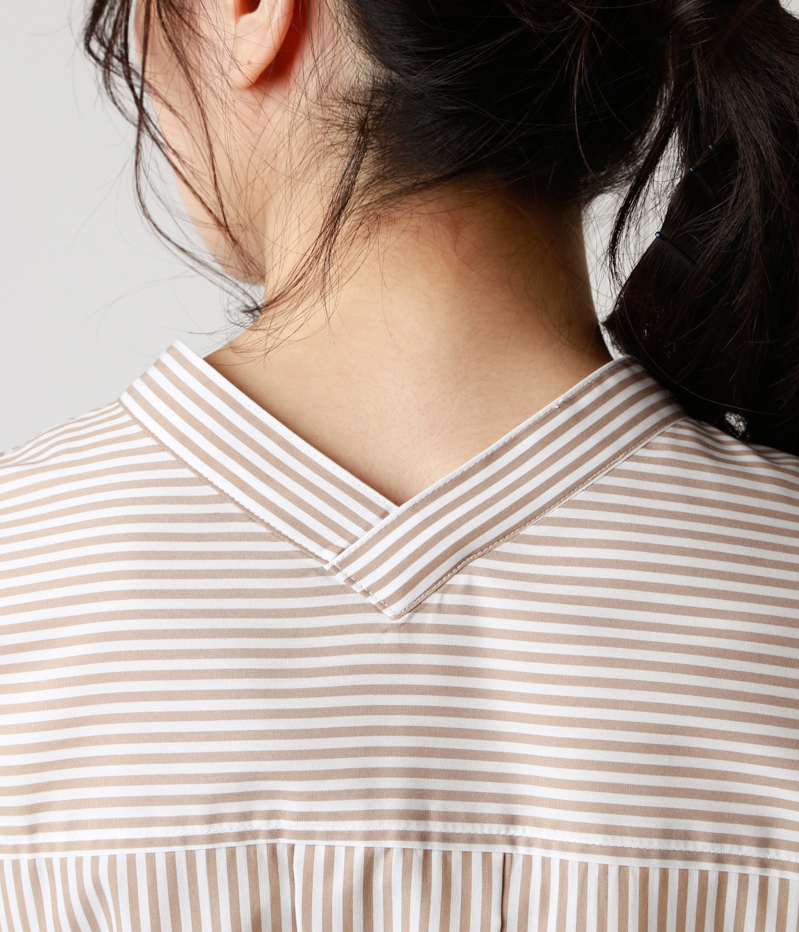 ロンドンストライプ シャツワンピース Newyorker ニューヨーカー の通販 アイルミネ