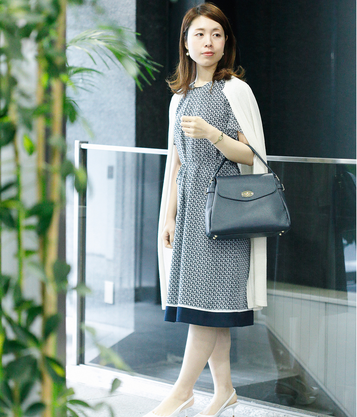 Monogram Newyorker 半袖ワンピース Newyorker ニューヨーカー の通販 アイルミネ