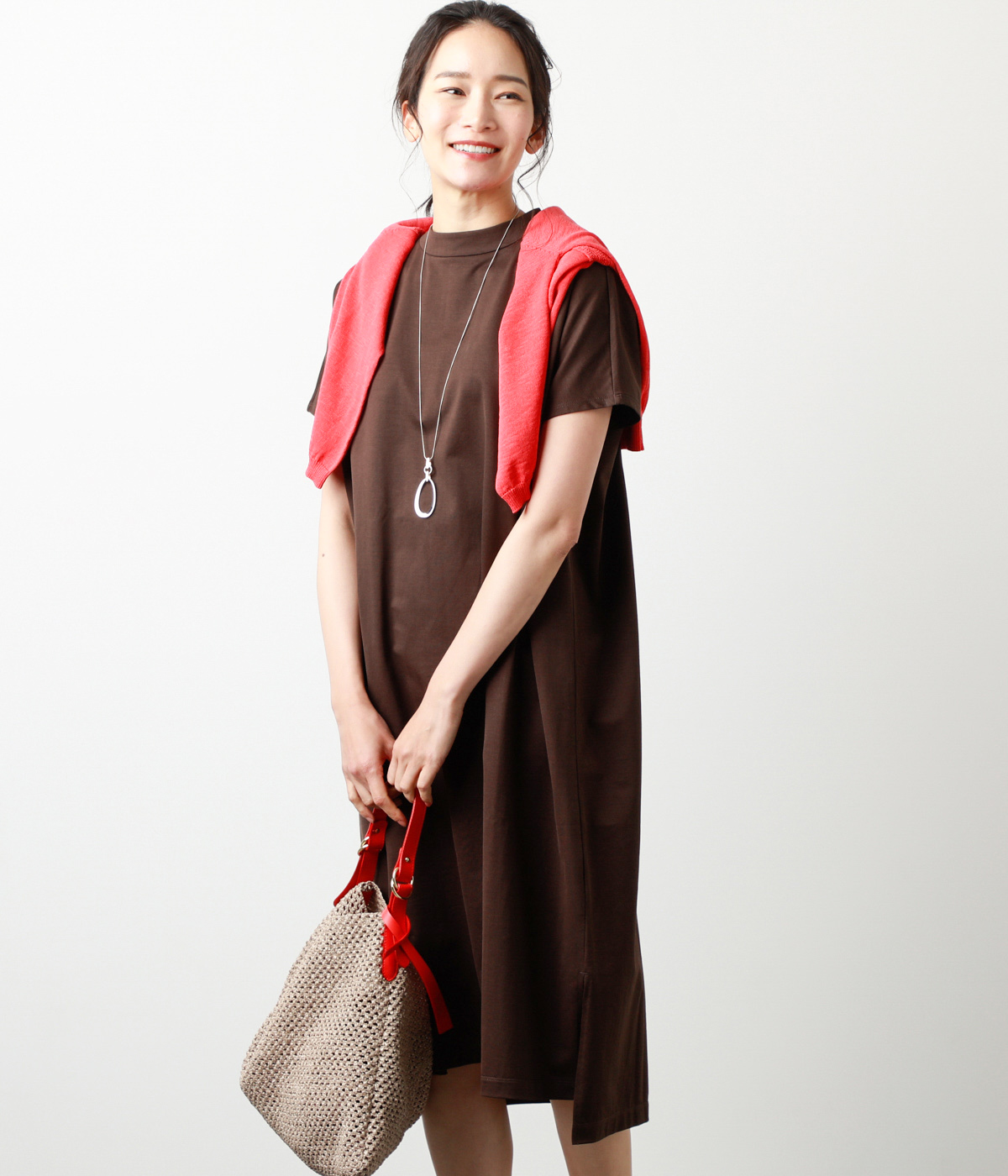 セミシルケット天竺 ボトルネックワンピース Newyorker ニューヨーカー の通販 アイルミネ