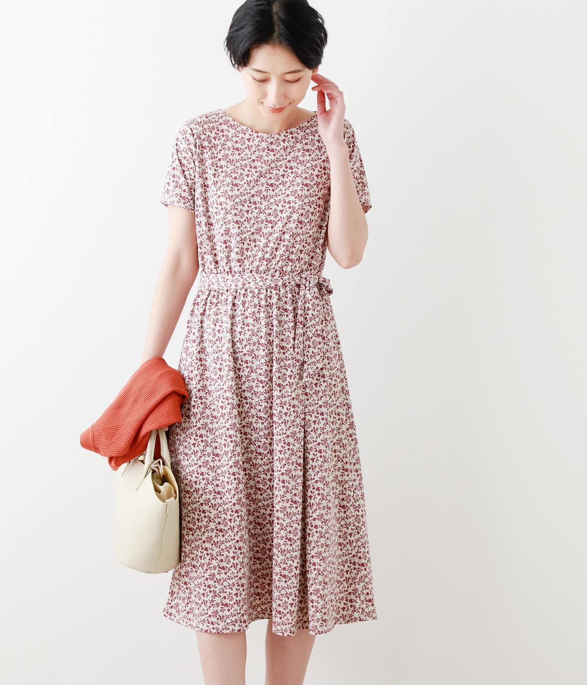 強撚スムース ボタニカルプリント 半袖ワンピース Newyorker ニューヨーカー の通販 アイルミネ