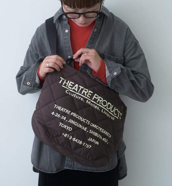THEATRE PRODUCTS】PUFFER MESSENGER BAG|PUAL CE CIN(ピュアルセシン ...