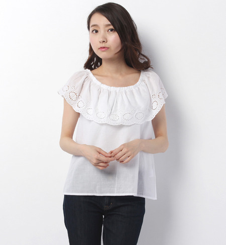 衿スカラブラウス