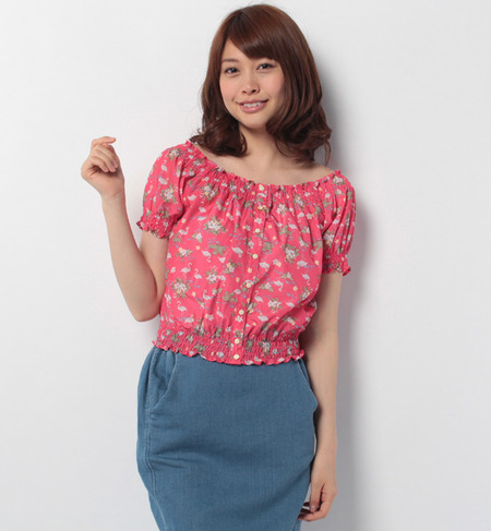 フラミンゴブラウス