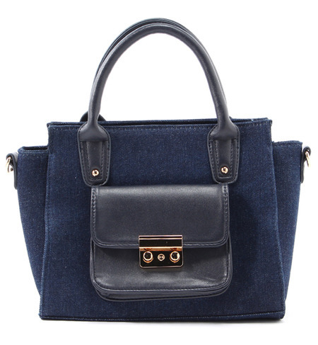 レースデニムbag