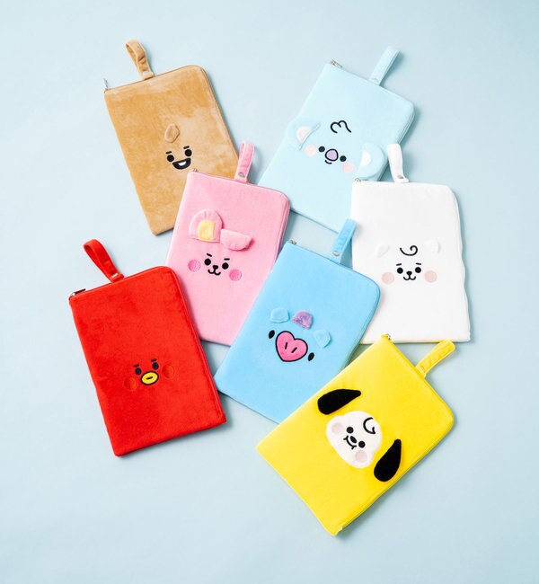 BT21 タブレット収納等にも使えるマルチケース