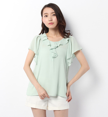 【ルミネ限定】ジョーゼットラッフルブラウス