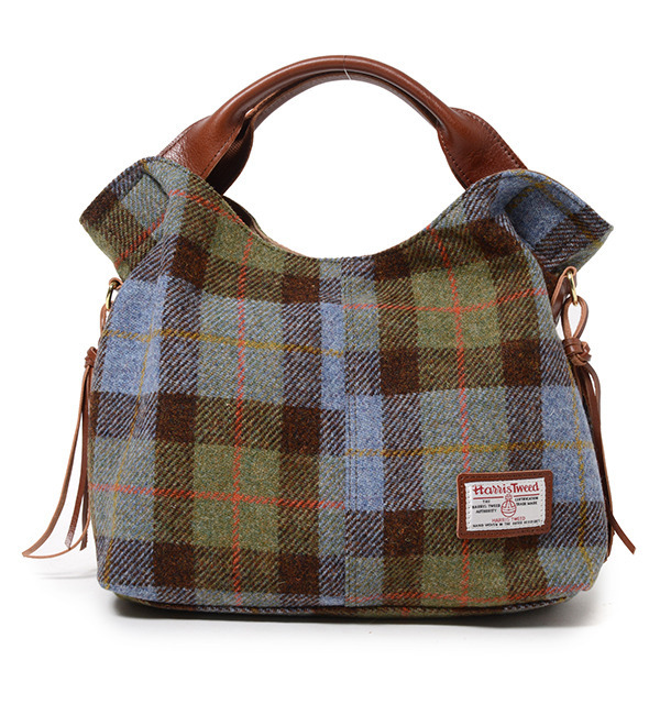 Harris Tweed/タッセル付バッグ