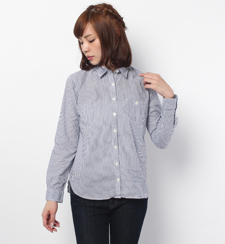 ブロードストライプシャツ