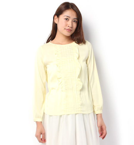 ジョーゼットピンタックブラウス