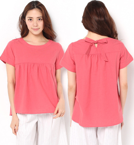 【テチチ/Te chichi】 シャンブレーローン後ろリボンブラウス [送料無料]