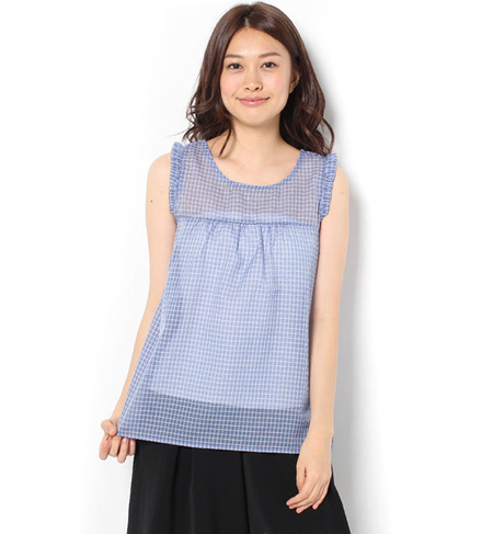 【テチチ/Te chichi】 ウィンドペンチェックノースリーブブラウス [3000円(税込)以上で送料無料]