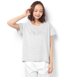 【テチチ/Te chichi】 白抜きロゴプリントＴシャツ [3000円(税込)以上で送料無料]