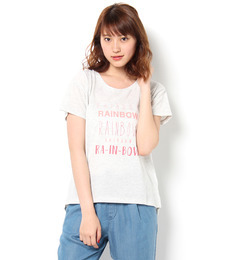 【テチチ/Te chichi】 文字アレンジロゴプリントＴシャツ [3000円(税込)以上で送料無料]