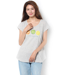 【テチチ/Te chichi】 プリントTシャツ（フルーツ三種） [3000円(税込)以上で送料無料]