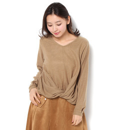 【テチチ/Te chichi】 裾ツイストプルオーバー [3000円(税込)以上で送料無料]