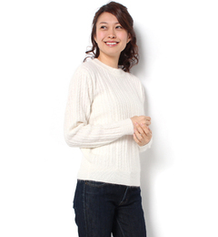【テチチ/Te chichi】 アンゴラ混ケーブルプルオーバー [3000円(税込)以上で送料無料]