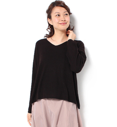 【テチチ/Te chichi】 鹿の子編みVネックプルオーバー [3000円(税込)以上で送料無料]