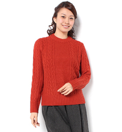 【テチチ/Te chichi】 総ケーブルクループルオーバー [3000円(税込)以上で送料無料]