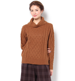 【テチチ/Te chichi】 総ケーブルタートルプルオーバー [3000円(税込)以上で送料無料]