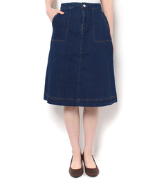 【テチチ/Te chichi】 デニム・ツイルアソート台形ミディスカート [送料無料]