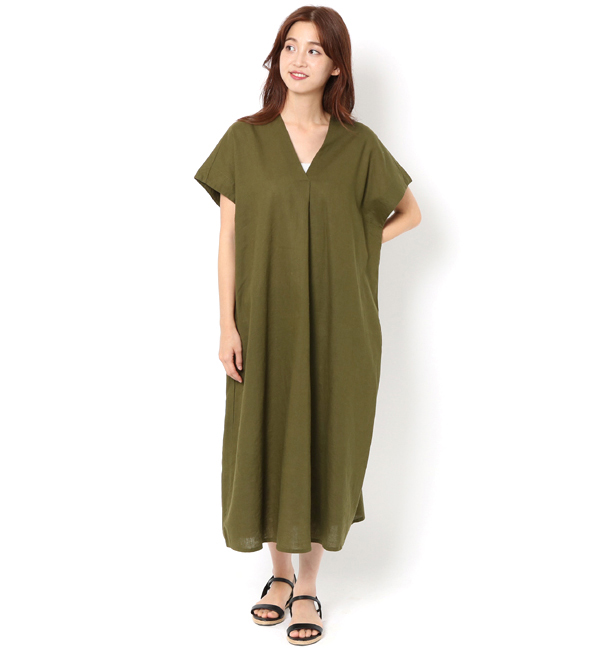 リネン混aラインワンピース Ss Te Chichi テチチ の通販 アイルミネ