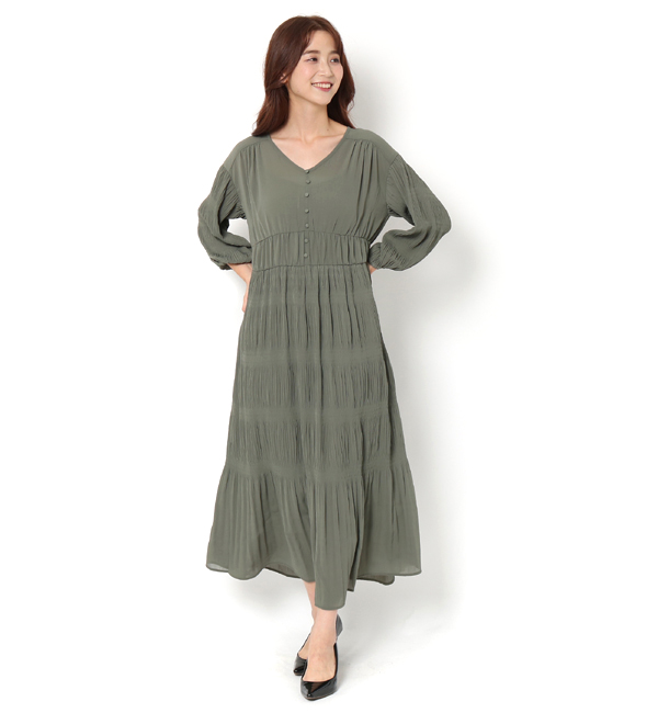 マジョリカプリーツワンピース Ls ワンピース テチチ Te Chichi の通販 アイルミネ