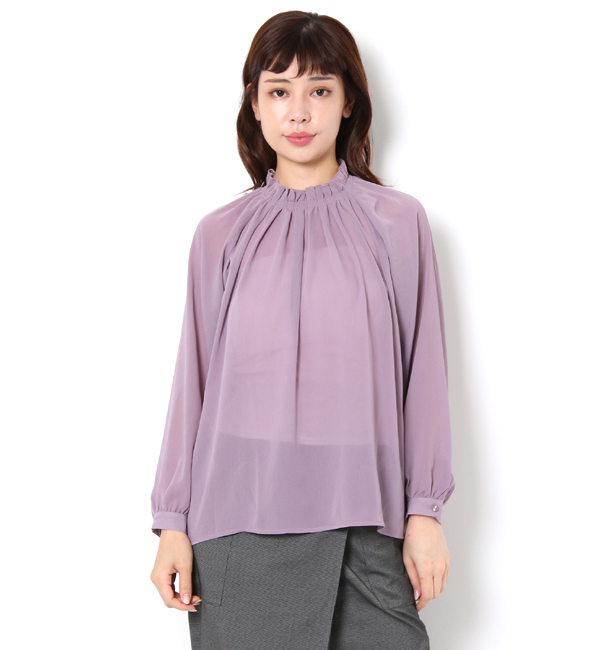 楊柳スタンドフリルブラウスls Te Chichi テチチ の通販 アイルミネ