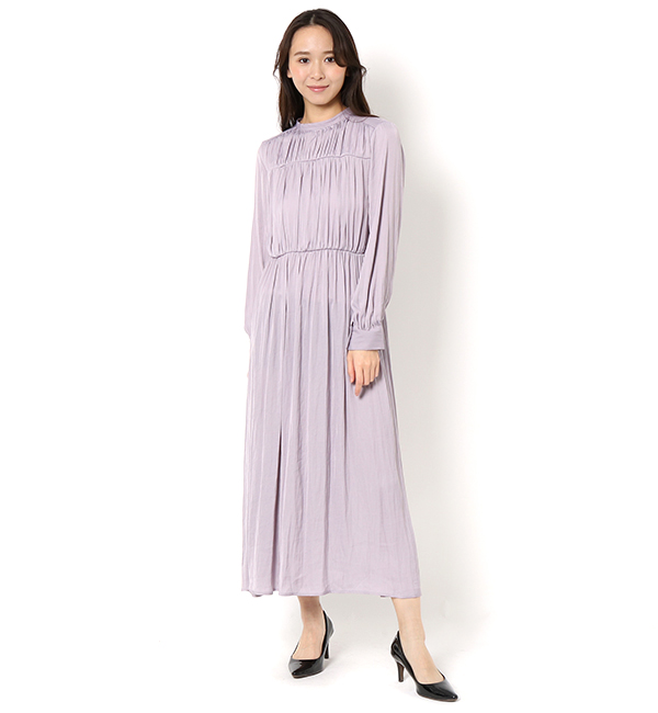 サテンハイネックワンピースls Te Chichi テチチ の通販 アイルミネ