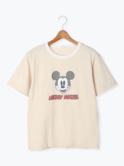 【Disney】ミッキー/リンガーTシャツ