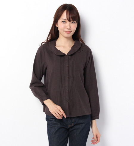 襟付き前開きブラウス