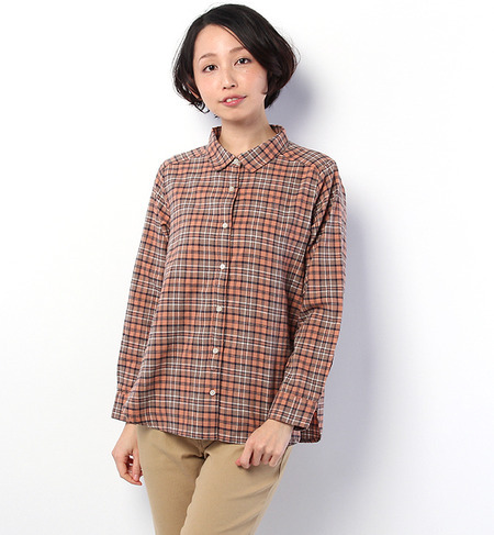 綿TOPチェックシャツ