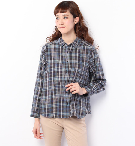 ネルチェックシャツ