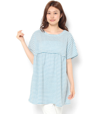 リップルボーダーチュニック