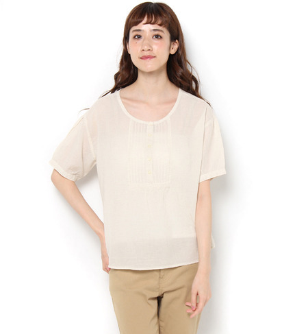 【サマンサモスモス/Samansa Mos2】 綿麻レース付ブラウス [3000円(税込)以上で送料無料]