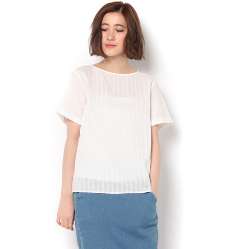 【サマンサモスモス/Samansa Mos2】 綿ドビープルオーバーブラウス [3000円(税込)以上で送料無料]